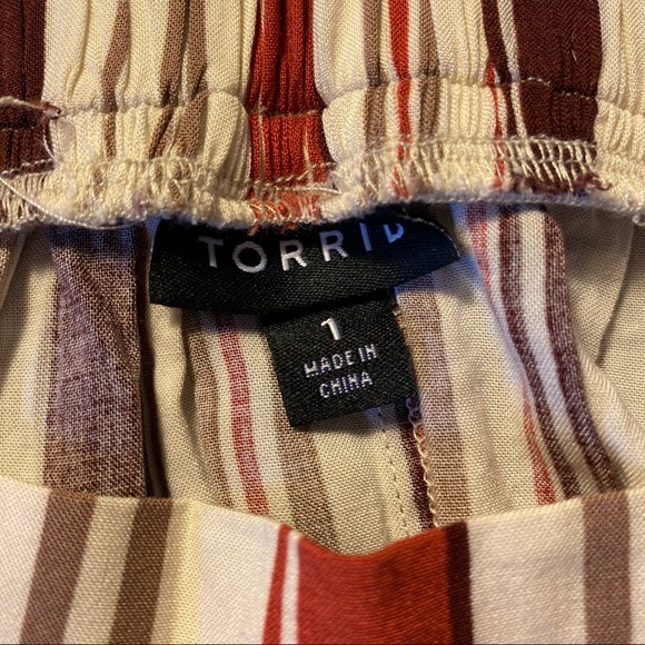 ✨torrid multi stripe challis hi-lo skirt✨ - Picture 6 of 8